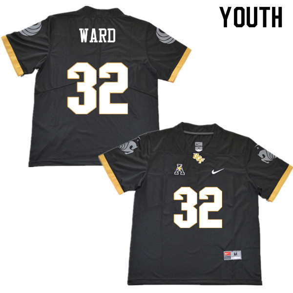 Youth #32 Alex Ward UCF Knights College Football Jerseys Sale-Black